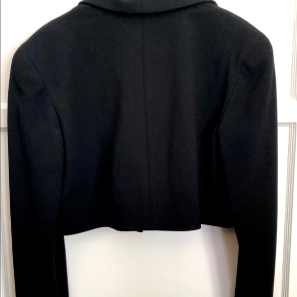 Linda Baday Black Cropped Bolero Jacket 14 - Picture 2 of 4